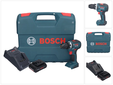 Bosch GSR 18V-55 Professional Perceuse-visseuse sans fil 18 V 55 Nm Brushless + 1x batterie ProCORE 4,0 Ah + chargeur + L-Case