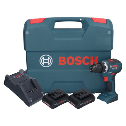 Bosch GSR 18V-55 Profesjonalna akumulatorowa wiertarko-wkrętarka 18 V 55 Nm bezszczotkowa + 2x akumulator ProCORE 4,0 Ah + ładowarka + walizka L