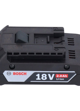 Bosch GSR 18V-45 Taladro atornillador inalámbrico profesional 18 V 45 Nm sin escobillas + 1x batería 2,0 Ah + estuche L - sin cargador