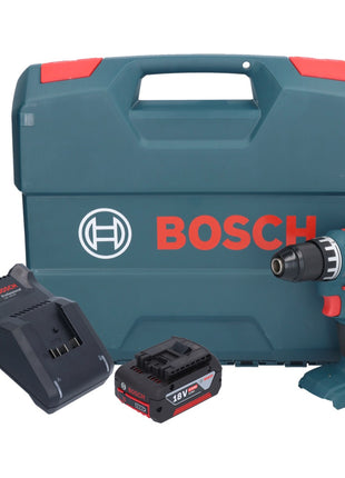 Bosch GSR 18V-45 Taladro atornillador inalámbrico profesional 18 V 45 Nm sin escobillas + 1x batería 4,0 Ah + cargador + maletín L