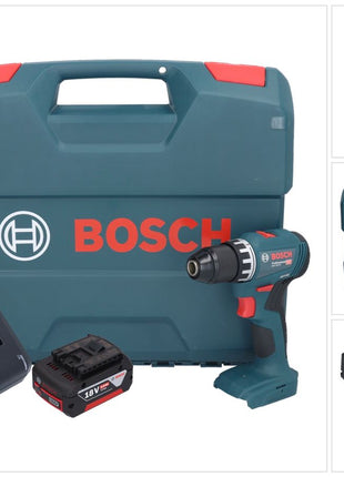 Bosch GSR 18V-45 Taladro atornillador inalámbrico profesional 18 V 45 Nm sin escobillas + 1x batería 5,0 Ah + cargador + maletín L