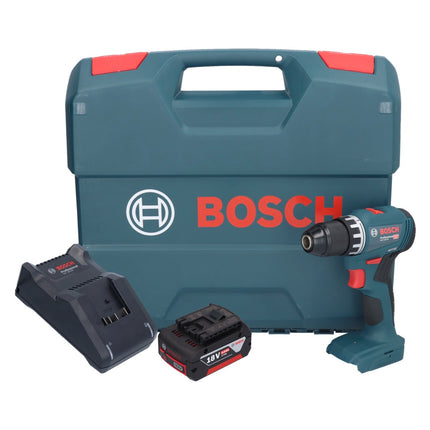 Bosch GSR 18V-45 Taladro atornillador inalámbrico profesional 18 V 45 Nm sin escobillas + 1x batería 5,0 Ah + cargador + maletín L