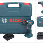Bosch GSR 18V-45 Taladro atornillador inalámbrico profesional 18 V 45 Nm sin escobillas + 1x batería ProCORE 4,0 Ah + L-Case - sin cargador