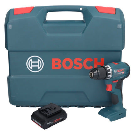 Bosch GSR 18V-45 Taladro atornillador inalámbrico profesional 18 V 45 Nm sin escobillas + 1x batería ProCORE 4,0 Ah + L-Case - sin cargador