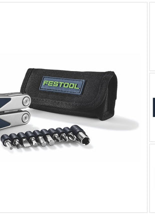 Festool MT-FT1 Multitool 20 in 1 ( 577934 ) Pince / Coupe-fil / Lime / Tournevis / Ouvre-boîte / Décapsuleur / Sge / Brise-verre / Jeu d'embouts de RICHARTZ