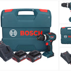 Bosch GSB 18V-55 Professional Perceuse-visseuse à percussion sans fil 18 V 55 Nm Brushless ( 0615990L7C ) + 2x batterie 4,0 Ah + chargeur + Coffret