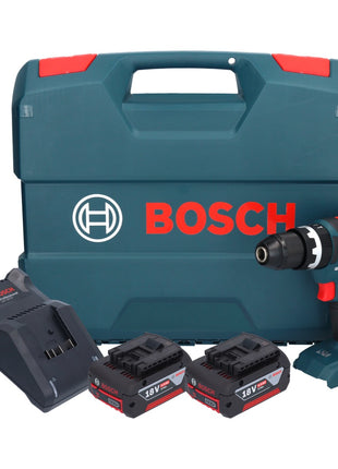 Bosch GSB 18V-55 Professional Akku Schlagbohrschrauber 18 V 55 Nm Brushless ( 0615990L7C ) + 2x Akku 4,0 Ah + Ladegerät + Koffer