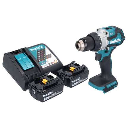 Makita DHP 489 RF Perceuse-visseuse à percussion sans fil 18 V 73 Nm Brushless + 2x batterie 3,0 Ah + chargeur