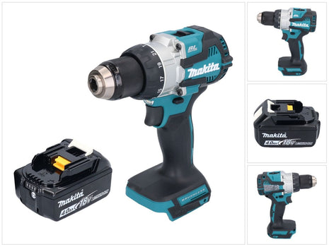 Makita DHP 489 M1 cordless impact drill 18 V 73 Nm brushless + 1x rechargeable battery 4.0 Ah - without charger