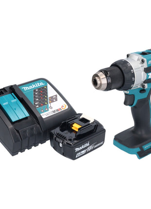 Makita DHP 489 RG1 Perceuse-visseuse à percussion sans fil 18 V 73 Nm Brushless + 1x batterie 6,0 Ah + chargeur