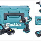 Makita DHP 489 RM1J Perceuse-visseuse à percussion sans fil 18 V 73 Nm Brushless + 1x batterie 4,0 Ah + chargeur + Makpac
