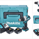 Makita DHP 489 RMJ Perceuse-visseuse à percussion sans fil 18 V 73 Nm Brushless + 2x batterie 4,0 Ah + chargeur + Makpac