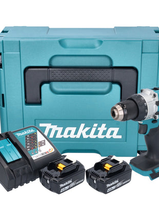 Taladro percutor inalámbrico Makita DHP 489 RMJ 18 V 73 Nm sin escobillas + 2x baterías 4,0 Ah + cargador + Makpac