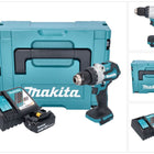Taladro de percusión sin cable Makita DHP 489 RT1J 18 V 73 Nm sin escobillas + 1x batería recargable 5,0 Ah + cargador + Makpac