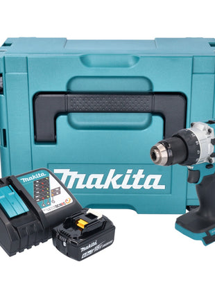 Makita DHP 489 RG1J akumulatorowa wiertarko-wkrętarka udarowa 18 V 73 Nm bezszczotkowa + 1x akumulator 6,0 Ah + ładowarka + Makpac