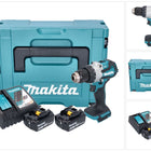 Makita DHP 489 RGJ Akku Schlagbohrschrauber 18 V 73 Nm Brushless + 2x Akku 6,0 Ah + Ladegerät + Makpac