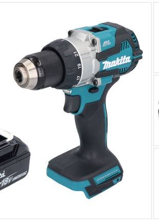 Makita DDF 489 F1 taladro atornillador inalámbrico 18 V 73 Nm sin escobillas + 1x batería 3,0 Ah - sin cargador