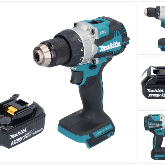 Makita DDF 489 F1 cordless drill driver 18 V 73 Nm brushless + 1x rechargeable battery 3.0 Ah - without charger