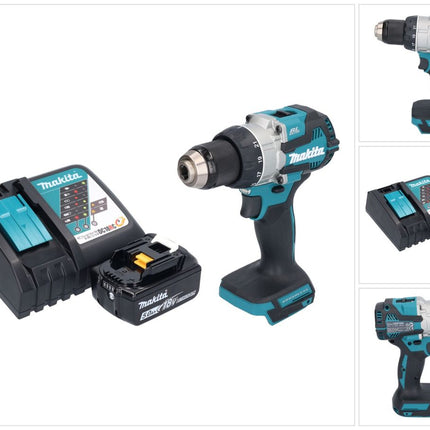 Makita DDF 489 RT1 akumulatorowa wiertarko-wkrętarka 18 V 73 Nm bezszczotkowa + 1x akumulator 5,0 Ah + ładowarka