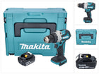 Makita DDF 489 M1J Perceuse-visseuse sans fil 18 V 73 Nm Brushless + 1x batterie 4,0 Ah + Makpac - sans chargeur