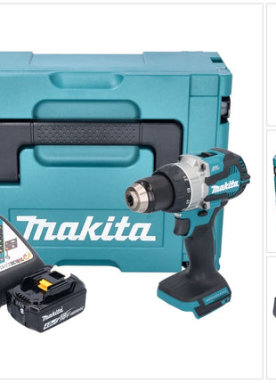 Makita DDF 489 RM1J Akku Bohrschrauber 18 V 73 Nm Brushless + 1x Akku 4,0 Ah + Ladegerät + Makpac