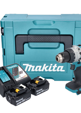 Makita DDF 489 RTJ perceuse/visseuse sans fil 18 V 73 Nm Brushless + 2x batterie rechargeable 5,0 Ah + chargeur + Makpac