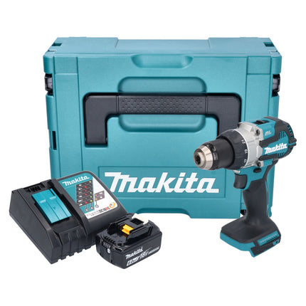 Makita DDF 489 RG1J Cordless drill driver 18 V 73 Nm brushless + 1x rechargeable battery 6.0 Ah + charger + Makpac