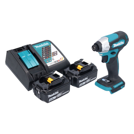 Makita DTD 157 RM Clé à choc sans fil 18 V 140 Nm 1/4'' Brushless + 2x batterie 4,0 Ah + chargeur