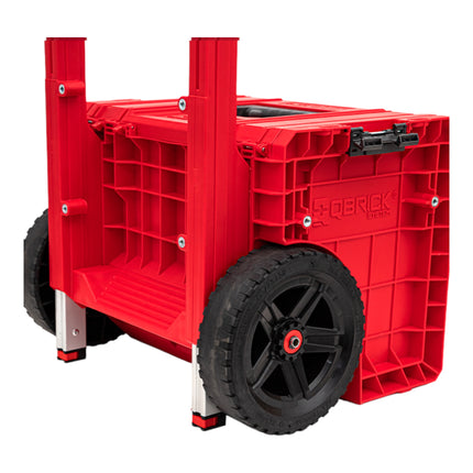 Qbrick System PRO Cart 2.0 Plus RED ULTRA HD empilable 490 x 415 x 660 mm 29 l IP54 poignée télescopique double amovible