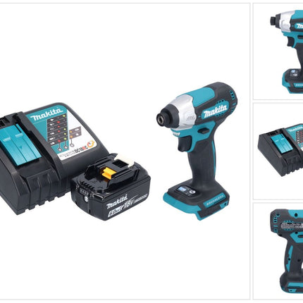 Makita DTD 157 RG1 cordless impact wrench 18 V 140 Nm 1/4" brushless + 1x rechargeable battery 6.0 Ah + charger