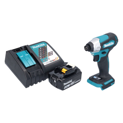 Makita DTD 157 RG1 cordless impact wrench 18 V 140 Nm 1/4" brushless + 1x rechargeable battery 6.0 Ah + charger