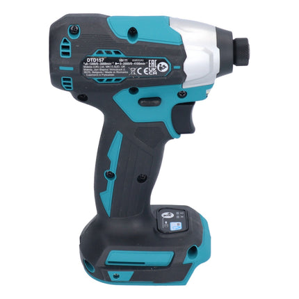 Makita DTD 157 ZJ Clé à choc sans fil 18 V 140 Nm 1/4'' Brushless + Makpac - sans batterie, sans chargeur