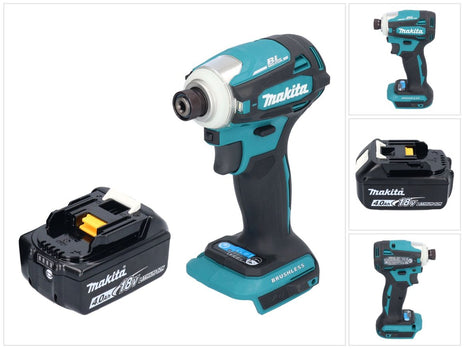 Makita DTD 172 M1 cordless impact wrench 18 V 180 Nm 1/4" brushless + 1x rechargeable battery 4.0 Ah - without charger