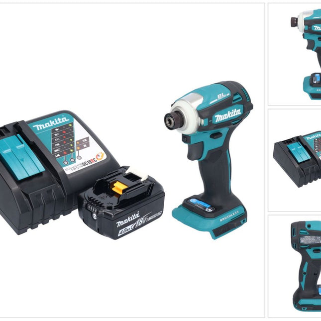 Makita DTD 172 RM1 Clé à choc sans fil 18 V 180 Nm 1/4'' Brushless + 1x batterie 4,0 Ah + chargeur
