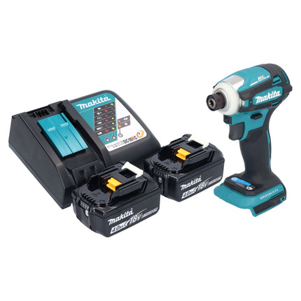 Avvitatore a impulsi a batteria Makita DTD 172 RM 18 V 180 Nm 1/4" brushless + 2x batteria ricaricabile 4,0 Ah + caricabatterie