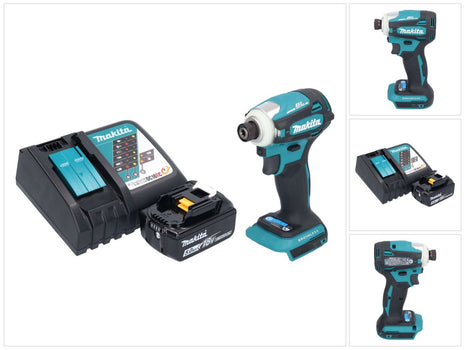 Makita DTD 172 RT1 Akku Schlagschrauber 18 V 180 Nm 1/4" Brushless + 1x Akku 5,0 Ah + Ladegerät