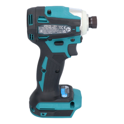 Makita DTD 172 RT1 akumulatorowy klucz udarowy 18 V 180 Nm 1/4" bezszczotkowy + 1x akumulator 5,0 Ah + ładowarka