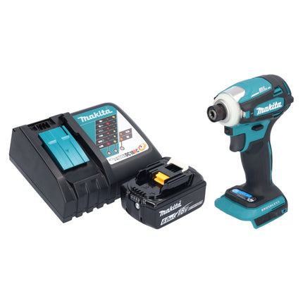 Avvitatore a impulsi a batteria Makita DTD 172 RG1 18 V 180 Nm 1/4" brushless + 1x batteria ricaricabile 6,0 Ah + caricabatterie