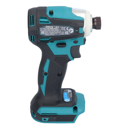 Avvitatore a impulsi a batteria Makita DTD 172 RG1 18 V 180 Nm 1/4" brushless + 1x batteria ricaricabile 6,0 Ah + caricabatterie