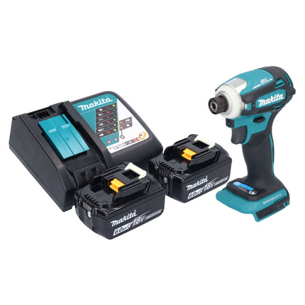 Makita DTD 172 RG akumulatorowy klucz udarowy 18 V 180 Nm 1/4" bezszczotkowy + 2x akumulator 6,0 Ah + ładowarka