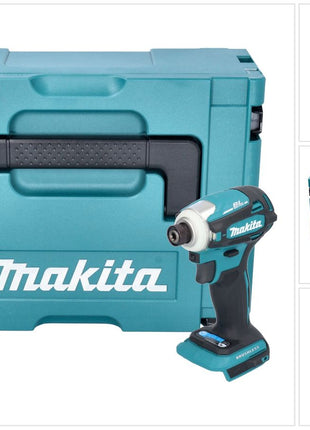 Makita DTD 172 ZJ llave de impacto a batería 18 V 180 Nm 1/4" sin escobillas + Makpac - sin batería, sin cargador