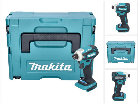 Avvitatore a impulsi a batteria Makita DTD 172 ZJ 18 V 180 Nm 1/4" brushless + Makpac - senza batteria, senza caricabatterie