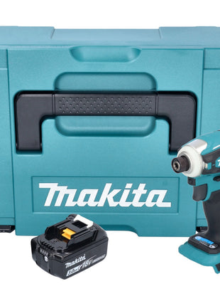 Makita DTD 172 F1J Clé à choc sans fil 18 V 180 Nm 1/4'' Brushless + 1x batterie 3,0 Ah + Makpac - sans chargeur