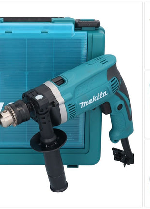 Taladro percutor Makita HP 1630 K 710 vatios + maletín