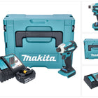 Makita DTD 172 RM1J Clé à choc sans fil 18 V 180 Nm 1/4'' Brushless + 1x batterie 4,0 Ah + chargeur + Makpac