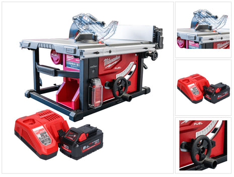 Sierra de mesa a batería Milwaukee M18 FTS210-801B 18 V 210 mm sin escobillas + 1x batería 8,0 Ah + cargador