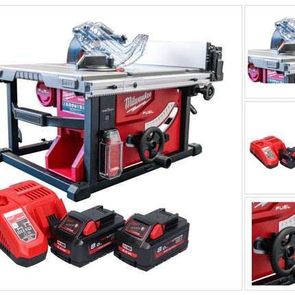 Sierra de mesa a batería Milwaukee M18 FTS210-802B 18 V 210 mm sin escobillas + 2x baterías 8,0 Ah + cargador