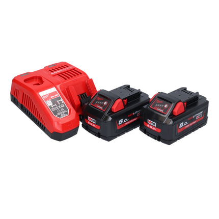 Sierra de mesa a batería Milwaukee M18 FTS210-802B 18 V 210 mm sin escobillas + 2x baterías 8,0 Ah + cargador