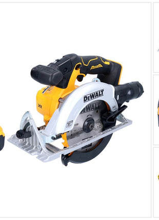 Sierra circular a batería DeWalt DCS 565 N 18 V 165 mm sin escobillas + 1x batería 5,0 Ah - sin cargador