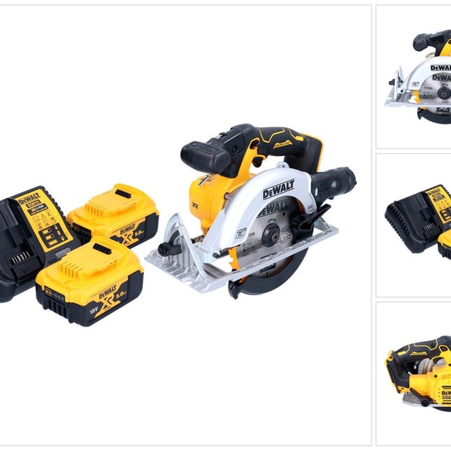 DeWalt DCS 565 P2 Sega circolare a batteria 18 V 165 mm brushless + 2x batteria 5,0 Ah + caricabatteria